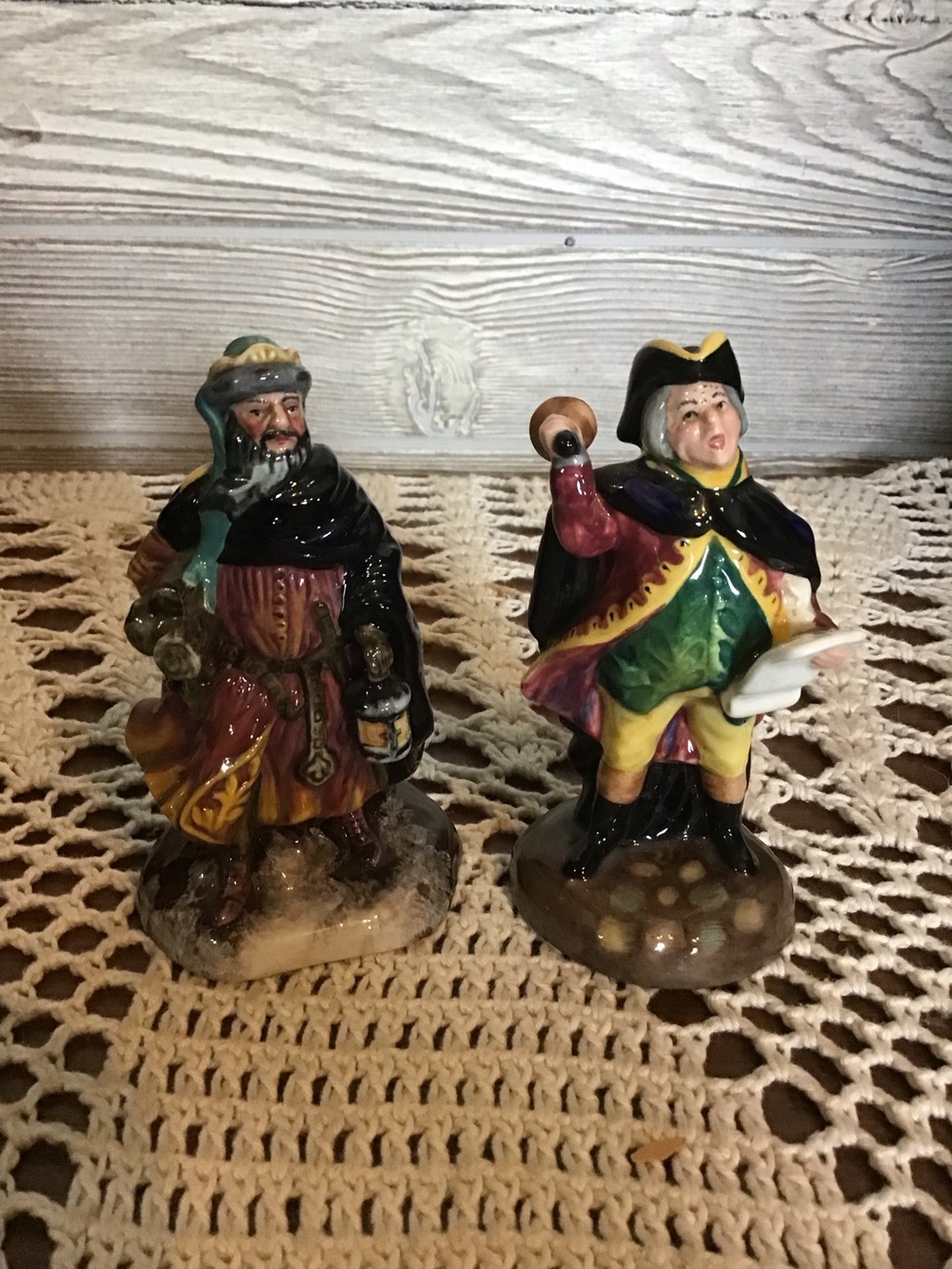 Royal Doulton Figurines. town Crier and Good King Wenceslas